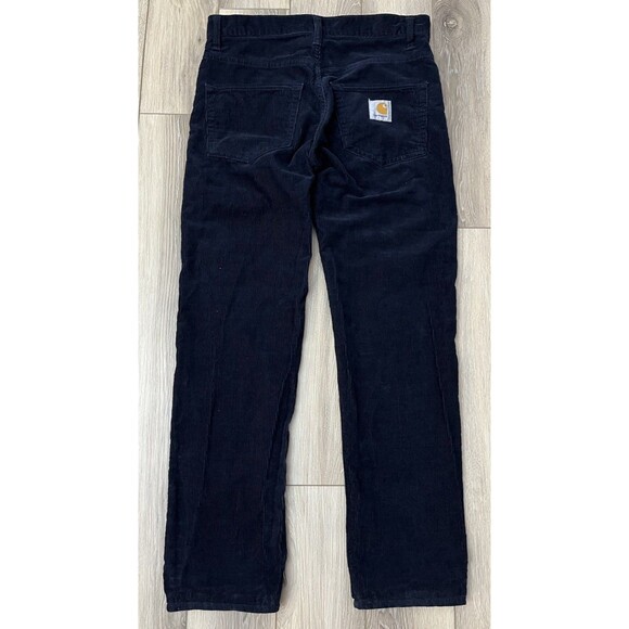 Carhartt WIP Klondike Pant Navy Blue Corduroy Mens Size 29x32 - Picture 5 of 9